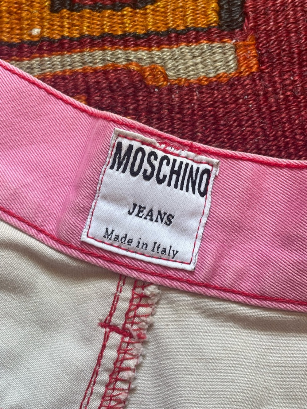 Moschino Bright Multicolor Heart & Daisy Patch Jean Shorts - Picture 6 of 8